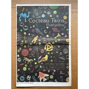 COCTEAU TWINS EVANGELINE POSTER SIZED original music press advert from 1993 (age - Picture 1 of 1