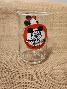 Vintage Disney Mickey Mouse Club Trink Saft Glas! Promo Souvenir 3 5/8 inch - Bild 1 von 7