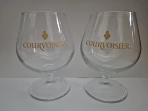 2x COURVOISIER BRANDY/COGNAC GLASSES - Picture 1 of 3