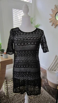 Vestido túnica para mujer H&M traje de baño negro talla XS Foto 1 de 4