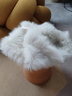 MUFFLER BY RAEY FAUX FUR DELUUXXE! BEIGE - Image 1 of 4