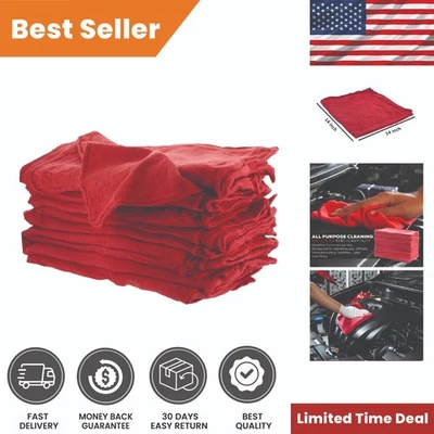 1000 Piezas Toallas de Tienda Rojas | Nuevas, Nunca Usadas, Trapos de Tienda Industriales Grado A Foto 1 de 4