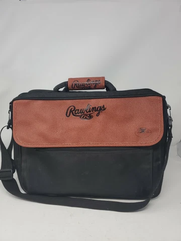 🏈 VINTAGE 90's 🏈 Rawlings Shoulder Messenger Weekend Briefcase Bag~FOOTBALL Cover