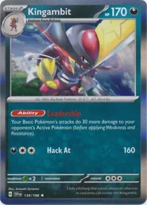 Holo Kingambit 134/198 Rare Scarlet & Violet Base Set Pokemon TCG - Picture 1 of 1