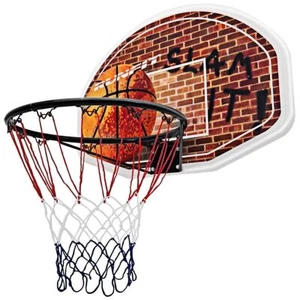 Wall Mounted Fan Backboard with Basketball Hoop and 2 Nets - Color: Multicolor - Picture 1 of 6