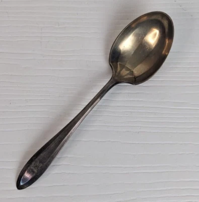 Community Silverplate single Spoon vintage monogramed M on handle - Image 1 of 4