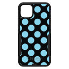 OtterBox Commuter pour Apple iPhone (modèle choisir) points polka noirs bleus
