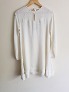 Asos maternity Size 8/EUR 36 long sleeve tunic dress / long blouse top - Cream