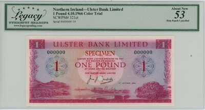 Northern Ireland 1 Pounds 1966 P321ct, color trial LCG 53 About new - Image 1 of 2