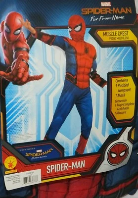Disfraz Spiderman Músculo Lejos de Casa Niño 4-6 Pequeño Nuevo con Máscara de Personaje Foto 1 de 2