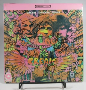 SIGNED Eric Clapton, Baker & Bruce "Disraeli Gears" LP CREAM ATCO 1967 SD 33-232 - Foto 1 di 6