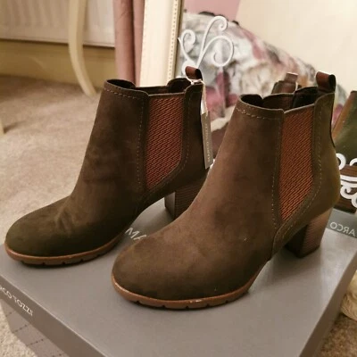 Botas de gamuza oliva Marco Tozzi talla 36EU Foto 1 de 4