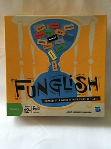Hasbro Gaming Funglish Board Game 2010 Home Family Excellent Condition - Picture 1 of 2