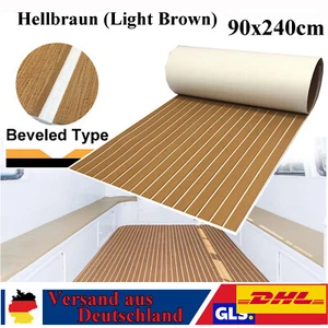 EVA Schaum Boot Bodenbelag Matte Marine Boden Teppiche fur Motorboot Teak Braun - Imagen 1 de 17