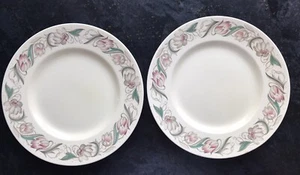 Zwei Susie Cooper 9" Teller Endon 1574 - 1930er Vintage Geschirr England - Bild 1 von 8