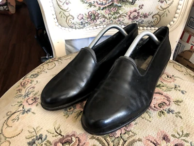 Mocassim formal preto Bruno Martini masculino tamanho 8”M Itália - Imagem 1 de 4