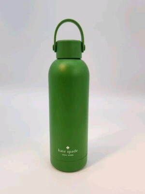 Botella de agua Kate Spade Outlet verde aislada de acero inoxidable de 16 oz Foto 1 de 4