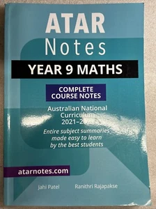 ATAR Notes Year 9 Maths Complete Course Notes NEW - Picture 1 of 1