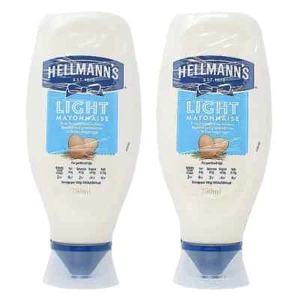 Hellmann's Light Squeezy Creamy Mayonnaise Mayo Sauce Salad Burger Pack 2 x750ml - Picture 1 of 3