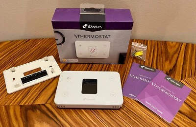 iDevices Wi-Fi Smart Thermostat IDEV0005AND5 - HomeKit / Alexa / Google - White - Image 1 of 4