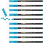 edding 1340 Pinselstift azur blau 10 Stifte flexible Pinselspitze Malen NEU