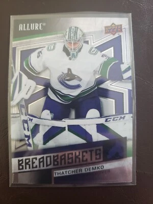 2021-22 Thatcher Demko Breadbaskets Allure Hockey Upper Deck Vancouver Canucks - Image 1 of 2