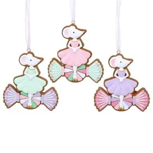 Gisela Graham Pastel Pan de Jengibre Ratón en Dulce x3 - Imagen 1 de 1