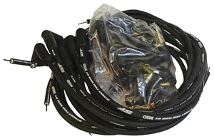 Juego de cables de bujía MSD Ignition 5553 8 mm negro Street Fire RFI Surpress - Imagen 1 de 1