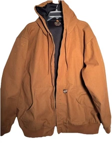 Chaqueta de Trabajo Forrada Abrigo de Lona con Capucha Gravel Gear 2XL Marrón RN142019 Ver Fotos - Imagen 1 de 23