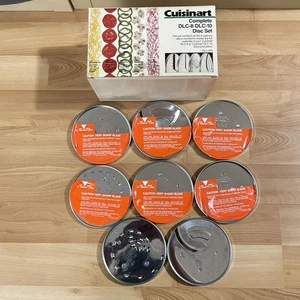 Cuisinart Complete 8 Piece DLC-8 / DLC-10 Disc Set for Food Processor SOME NEW - Picture 1 of 24