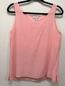 Clio Women Tank Top Lining 100% Silk Coral Orange size 6 *Stain - Picture 1 of 8