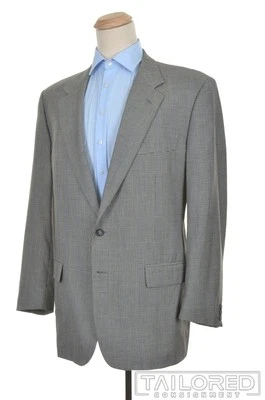 Blazer Chaqueta Abrigo Deportivo CORNELIANI Gris a Cuadros Lana Cachemira - EU 54 / US 44 L Foto 1 de 4