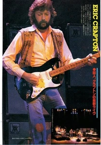 ERIC CLAPTON at Hammersmith HALL AND OATES 1979 CLIPPING JAPAN MAGAZINE OS 2F - Photo 1/2