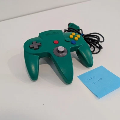 Genuine Green Nintendo 64 N64 Controller 7.5/10 Joystick Tested Working - Image 1 of 4