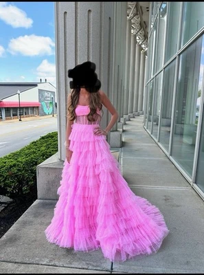 Sherri Hill  Candy Pink  Prom Dress Size 2  Style Number 55950 - Image 1 of 3