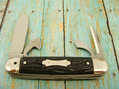 VINTAGE COLONIAL USA SPECIALTY SAFETY SURVIVAL FOREST MASTER POCKET KNIFE KNIVES - Image 1 of 4