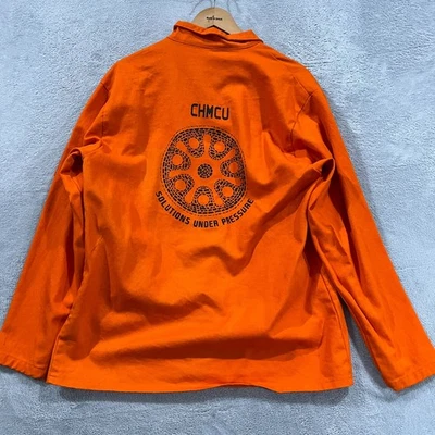 Chaqueta Revco Semental Negra Para Hombre Grande FR 30" Naranja Algodón Soldadura Foto 1 de 4