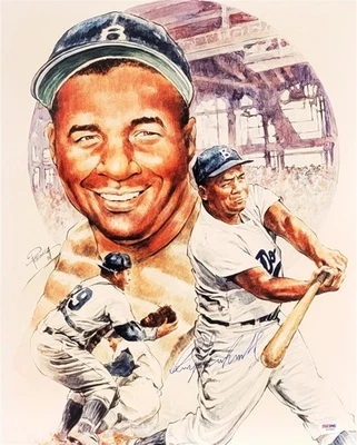 Foto autografada assinada por Roy Campanella 16x20 Brooklyn Dodgers PSA/DNA #S02869 - Imagem 1 de 4