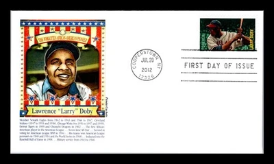 DR JIM STAMPS US COVER LARRY DOBY BASEBALL ALL STARS FDC PANDA CACHET - Image 1 of 2