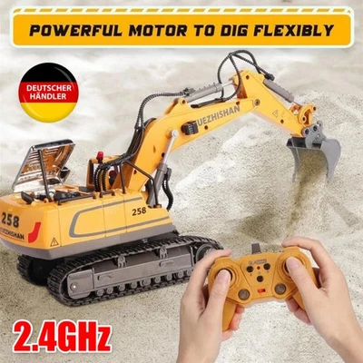 RC ferngesteuerter Bagger 2.4GHz, Metallbauteile Schaufelbagger Baufahrzeug - Bild 1 von 4