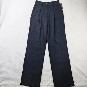 Wild Fable Women Dress Pants Size 0 Zero W26 L31.5" Black Straight Legs Business - Picture 1 of 10