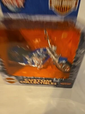 Harley-Davidson Diecast Dyna Wide Bike Metal Maxx 1:17 2001 Nueva Foto 1 de 4