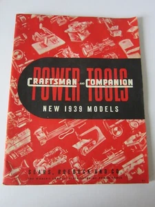 Vintage Original 1939 SEARS Craftsman & Companion POWER TOOLS Katalog - Bild 1 von 6