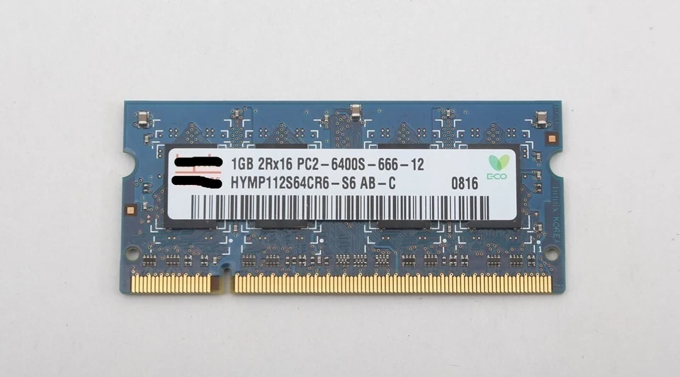 Apple OEM Ram 1GB (1x1GB) DDR2 800MHz PC2-6400 soDimm Memory (various brands) - Image 1 of 1