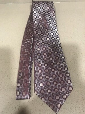 Corbata Joseph & Feiss borgoña y dorada para hombre Foto 1 de 3