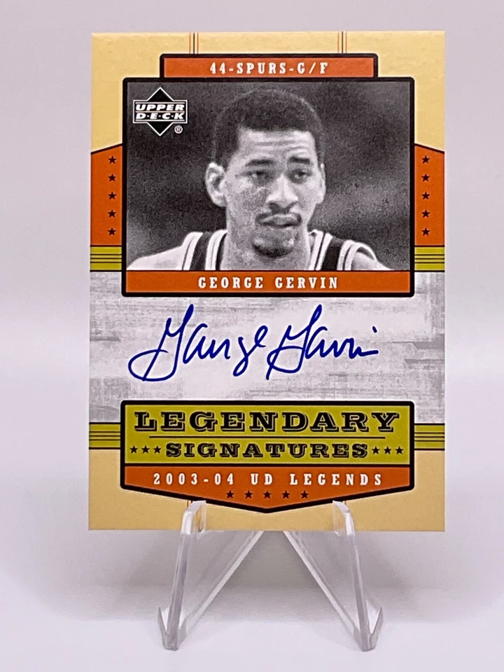 George Gervin 2003-04 UD Legends Legendary Signatures #LS-GG S.A. Spurs Sharp! - Image 1 of 2