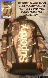 NUEVO/HTF ETIQUETA NEGRA MOCHILA ESTILO CAMPAMENTO BASE CAMOFLAGA SUPERSECA ESCUELA/DÍA DE CAMINATA MOCHILA - Imagen 1 de 10