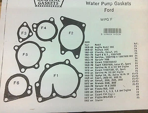 Juntas bomba agua ford 1959 -  - Imagen 1 de 3