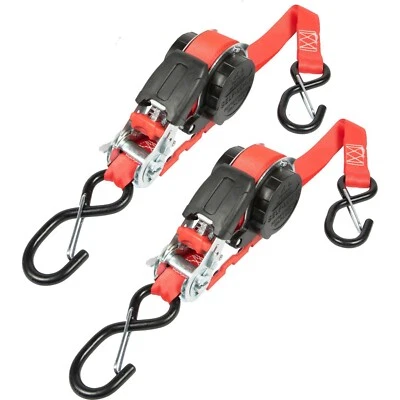 2x Automatik Spanngurt 25mm Zurrgurt 5m 350/700daN mit automatischer Aufrollung - Bild 1 von 4