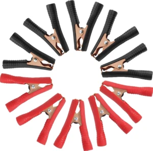 Battery Clamps Jumper Cable Clamps Heavy Duty 10Pcs,Alligator Clips Electrical - Picture 1 of 7